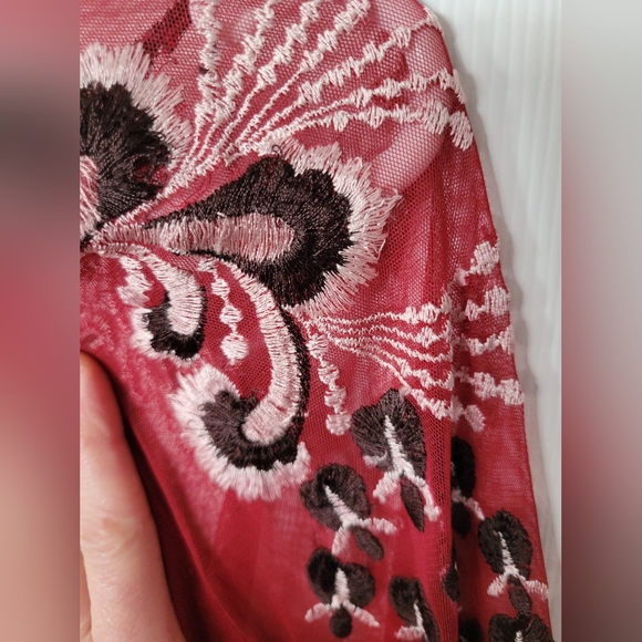 FREE PEOPLE BONJOUR EMBROIDERED DRESS - Picture 12 of 13